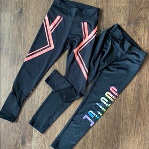 2 Pairs of Girls Justice Athletic Pants